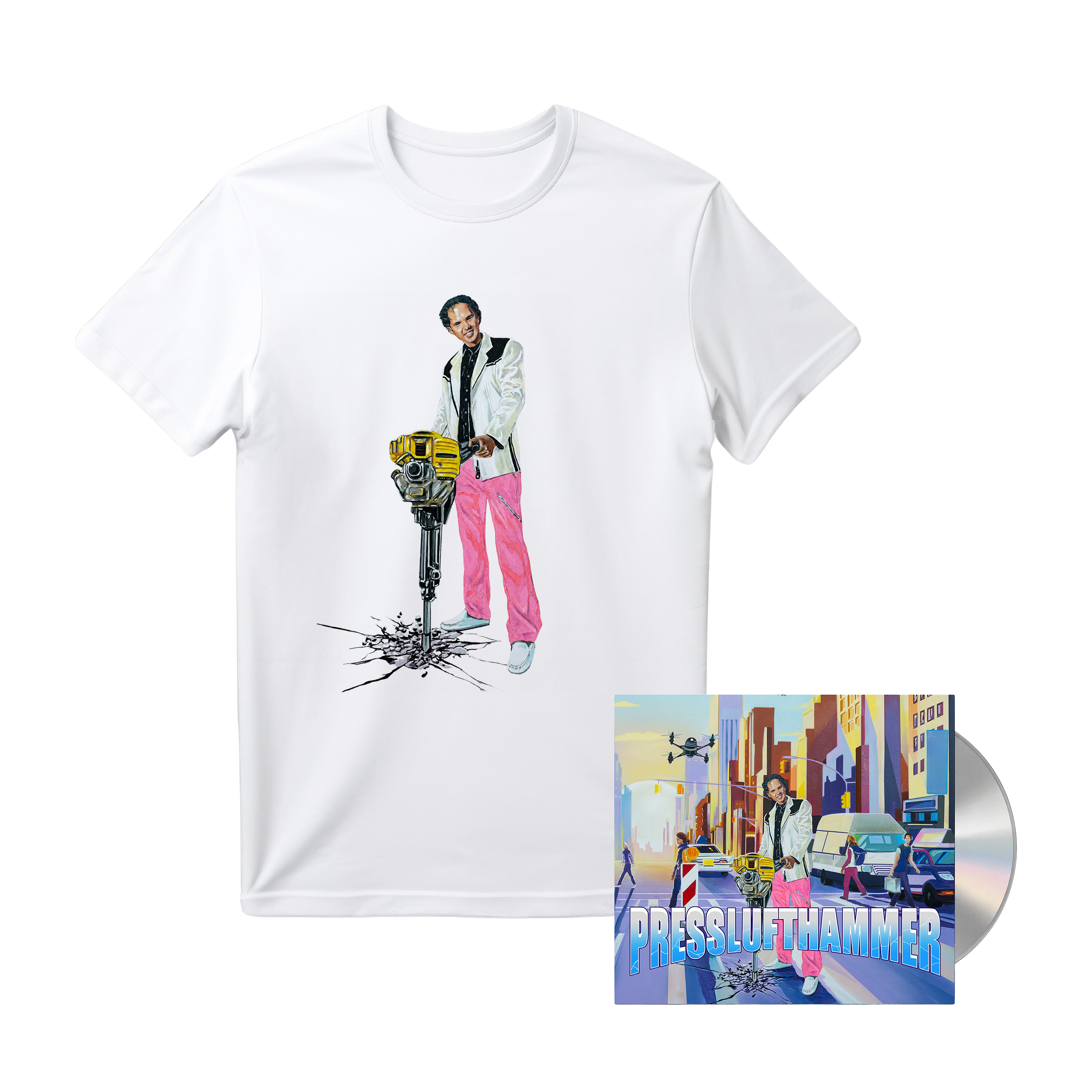 PRESSLUFTHAMMER - CD + T-Shirt Bundle (RELEASE: 30.10.2026)
