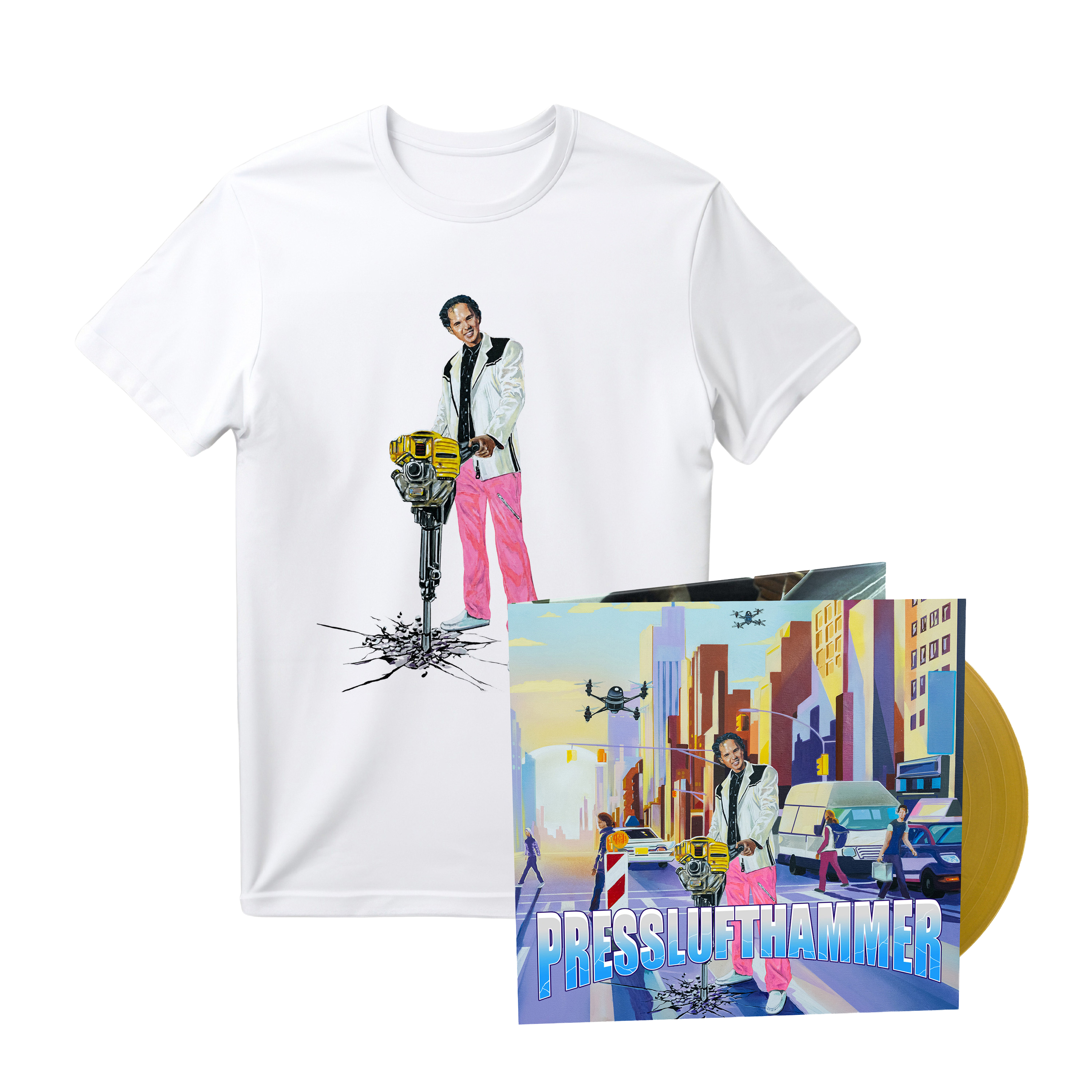 PRESSLUFTHAMMER - Ltd. Gold Vinyl + Shirt Bundle (RELEASE: 30.10.2026)