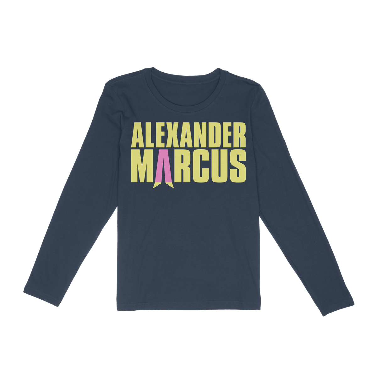 Longsleeve Logo blau