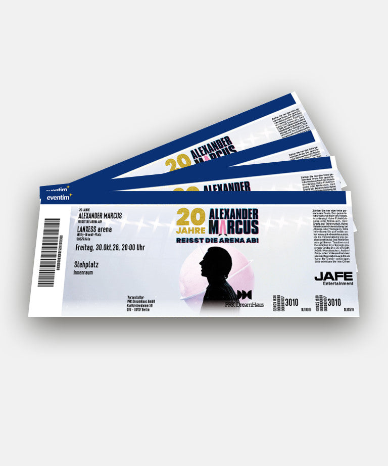 20 Jahre Alexander Marcus - Konzertticket